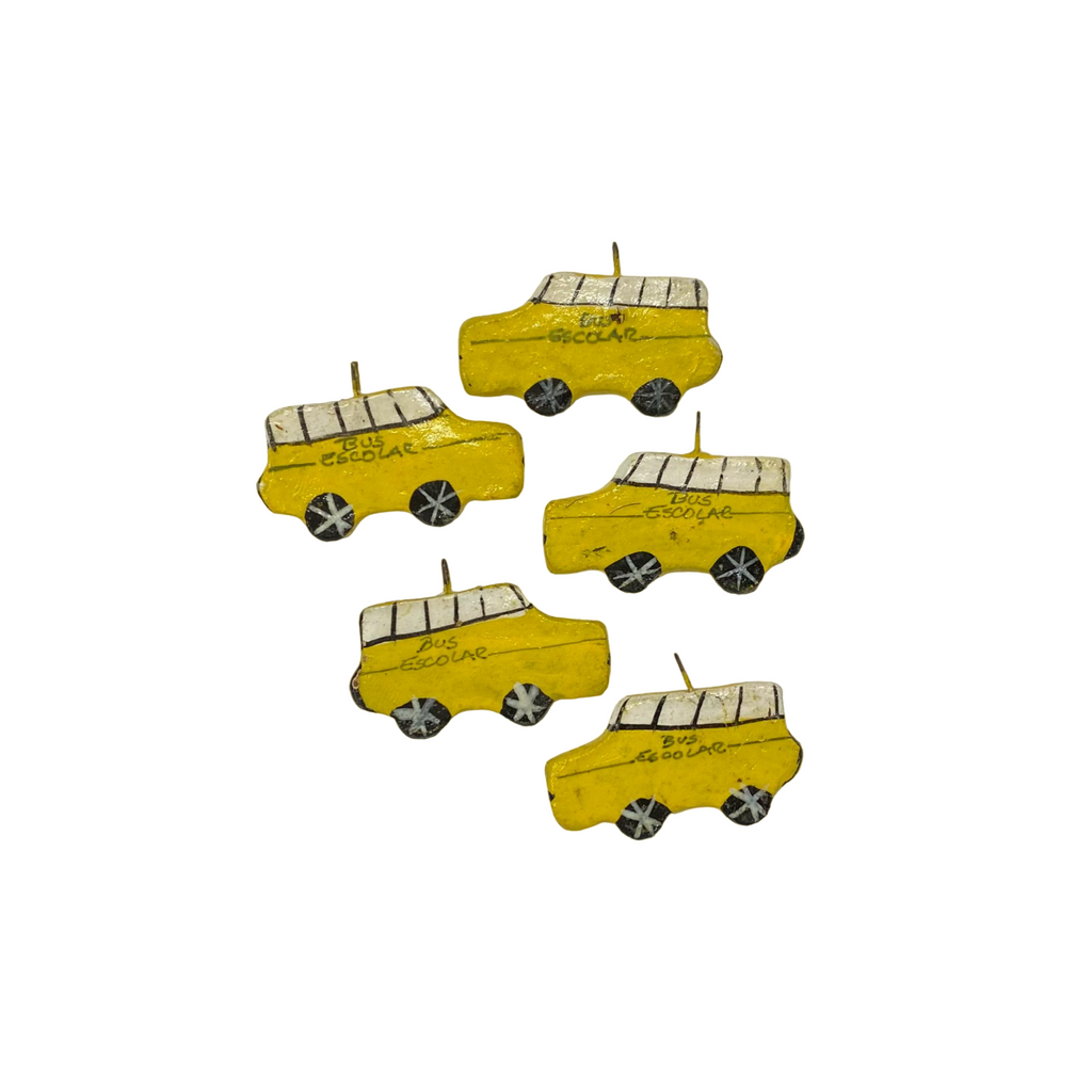 School Bus Clay Charms, Clay School Bus Charms, Yellow School Bus Charms, Vintage School Bus Charms, Vintage Yellow School Bus Charms 