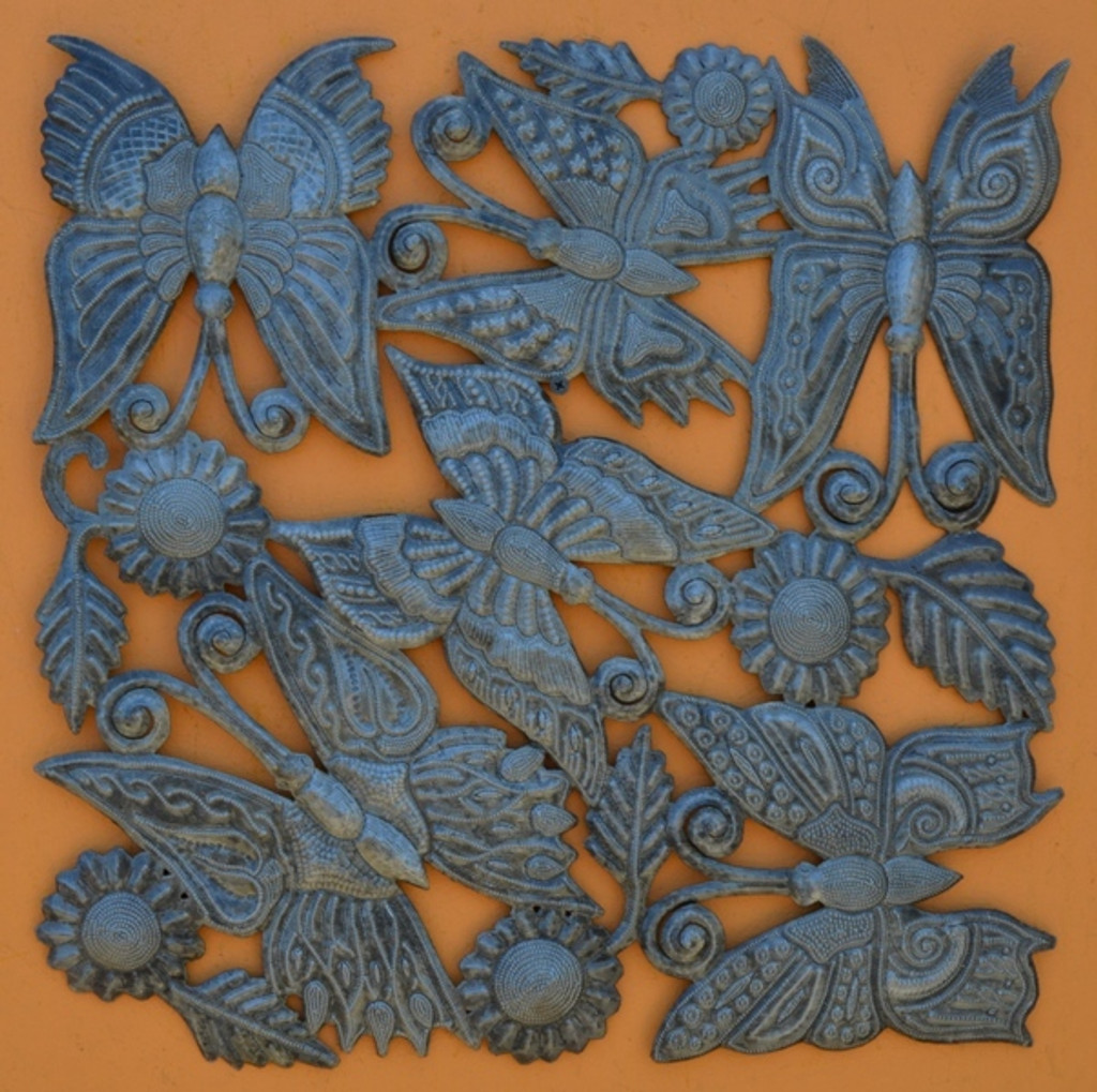 Butterflies and Dragonflies, Metal Wall Art, Garden Art, Garden Sculpture, Metal Garden Sculpture