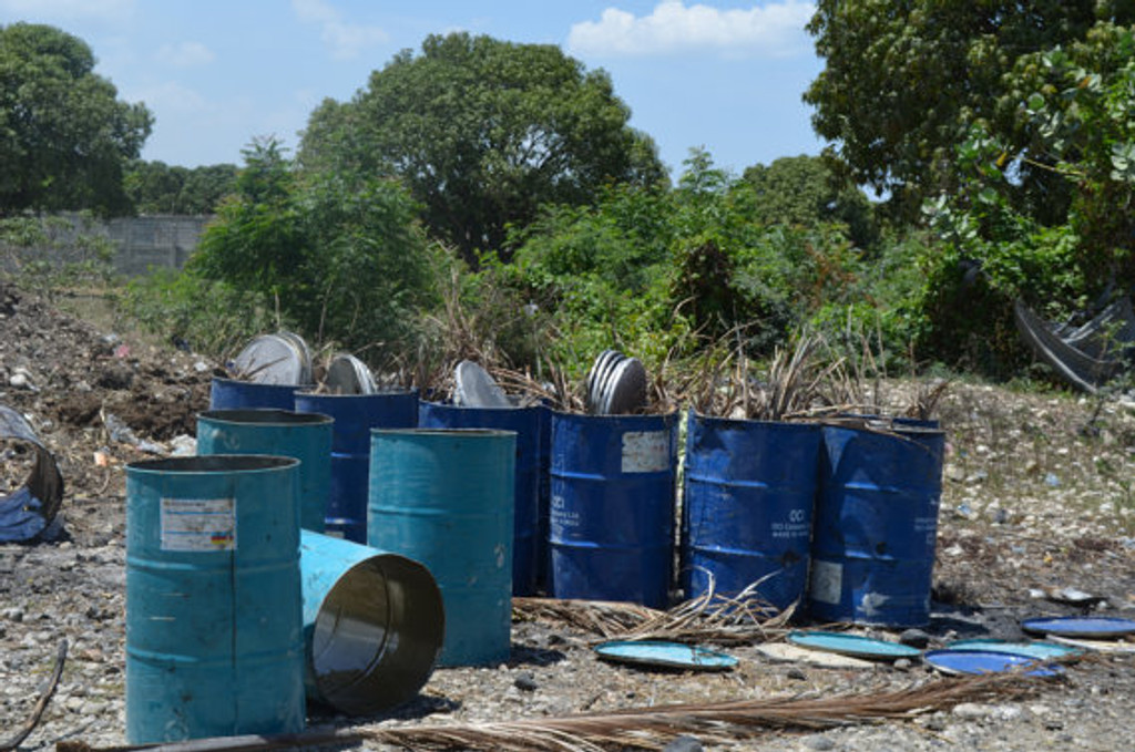 Steel oil Drums from Haiti