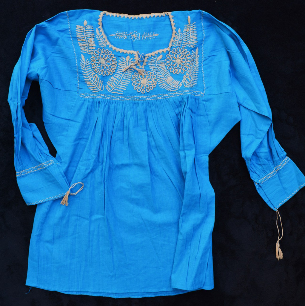 Mexico Blouse Blue MEX0410