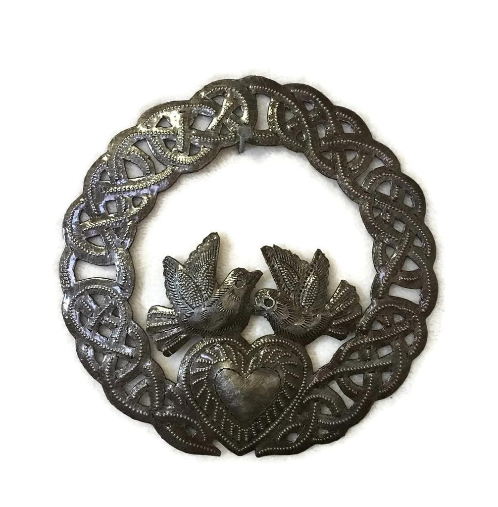 Ring of Eternity, Love Birds Celtic Claddagh Ring, Celtic Wedding Day Gift 
