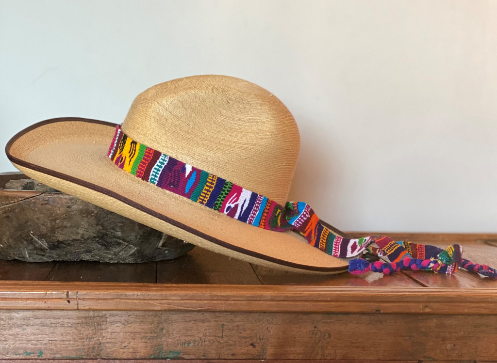 Embroidered Belts Hat Band Wrap Around Tie Multi Color Western Guatemala, Cute Decorative Belt