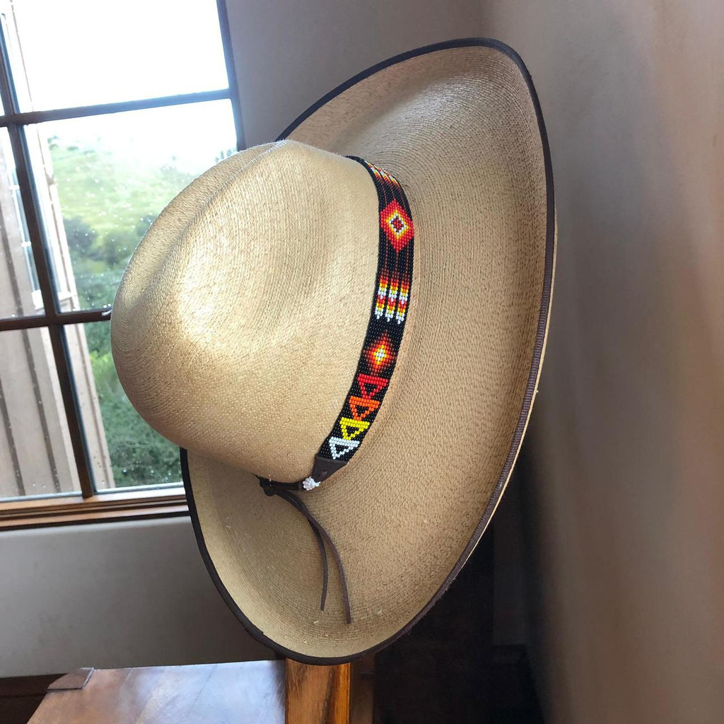 HATBANDS, COWBOY HATS, BEADED, HANDMADE, GUATEMALA, WESTERN