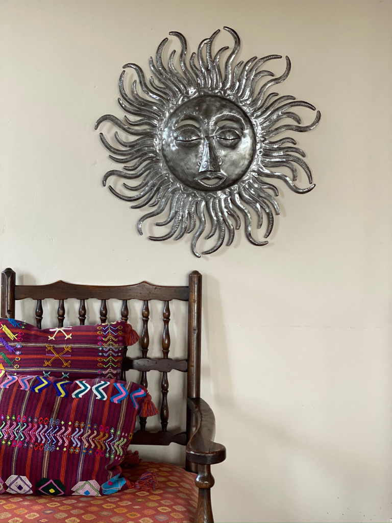 steel sun wall decor