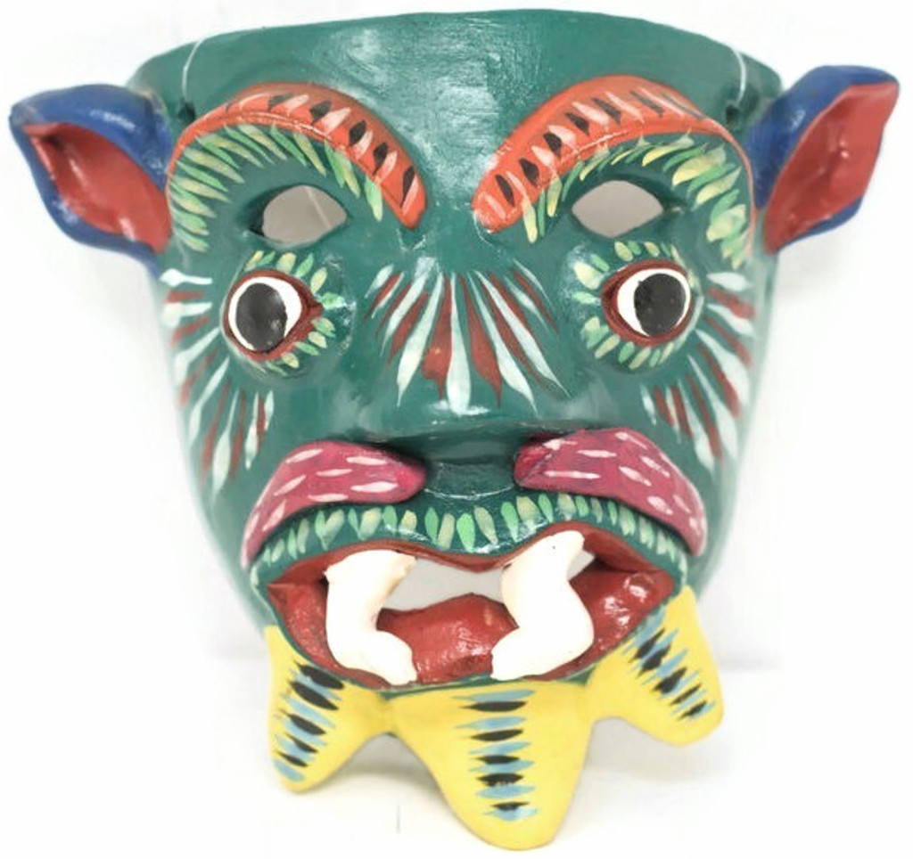 Bright Colorful, One of a Kind Mask, Folk Art