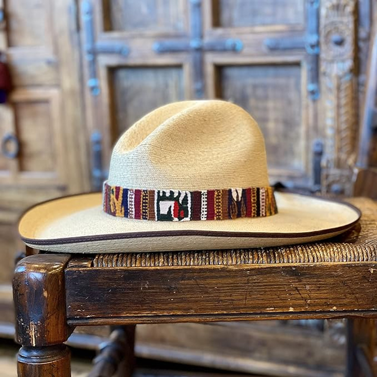 Cotton Hatband Earth Tones Hand woven Guatemala Fair Trade