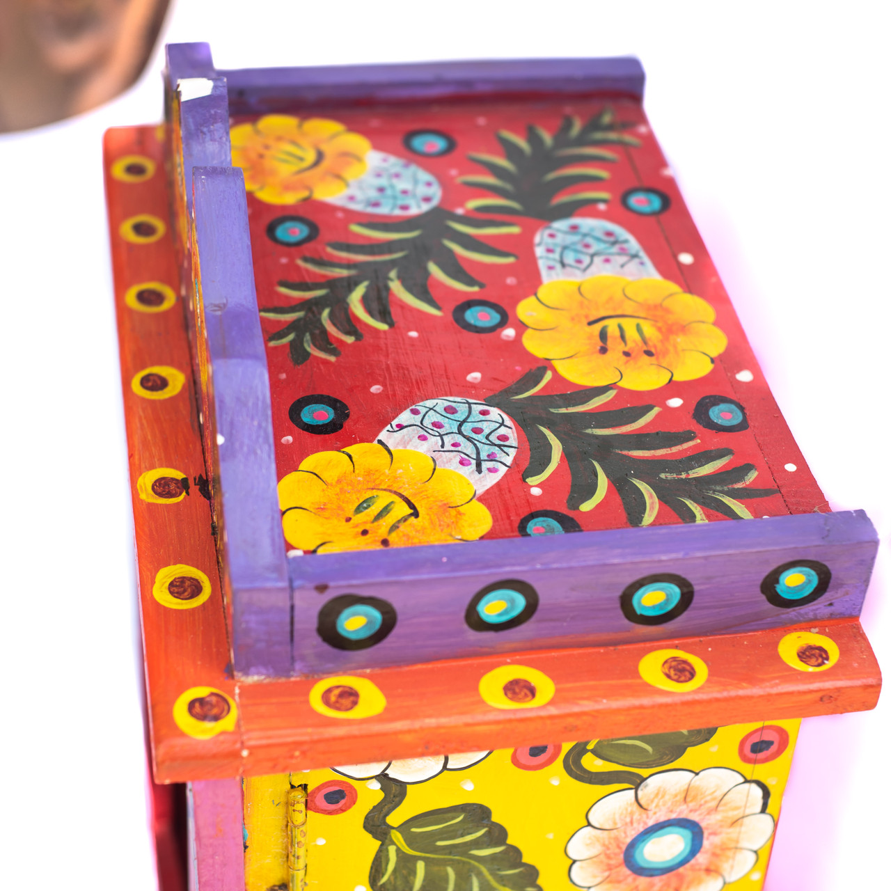 Floral Altar, Floral Retablo, Wooden Retablo, Wooden Altar, Painted Altar, Hand-Carved Altar, Hand-Carved Retablo 