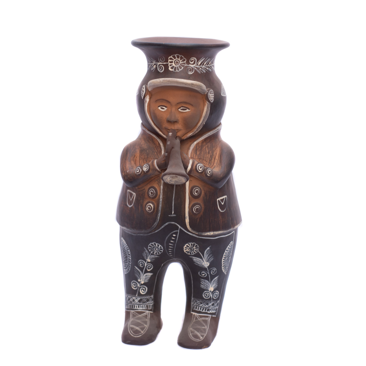 Ayacucho Boy, Ayacucho Musician, Ayacucho Trumpeter, Ayacucho Folk Art