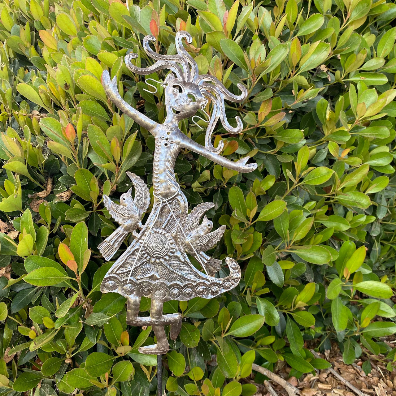 New Garden Stake, Bloom your own way, Spring Metal Plant Stake - Outdoor Garden Yard Decor, Ornament Patio Marker 10" X 17"
