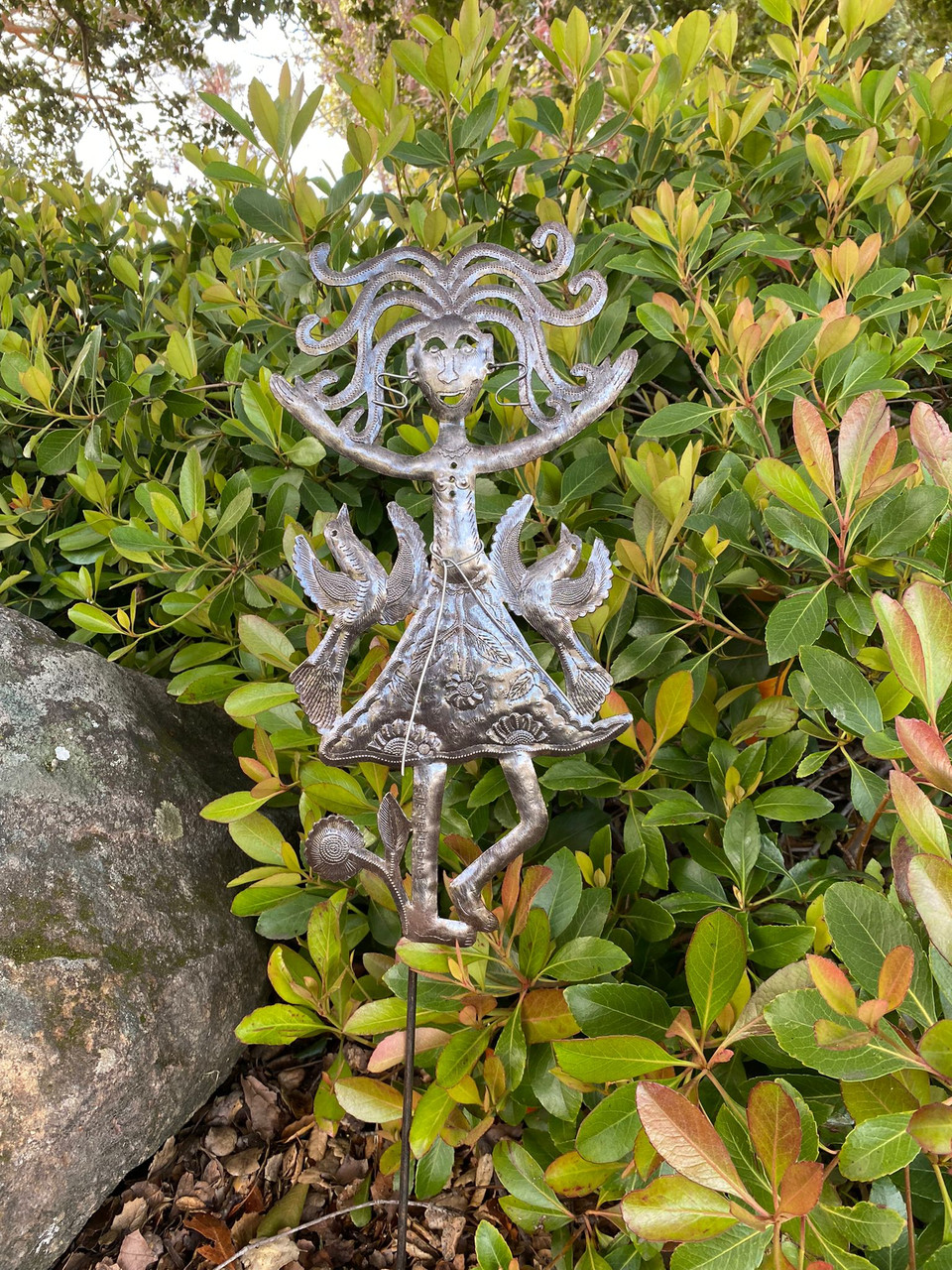 New Garden Stake, Welcome to my Garden, Spring Metal Plant Stake - Outdoor Garden Yard Decor, Ornament Patio Marker 10" X 17"