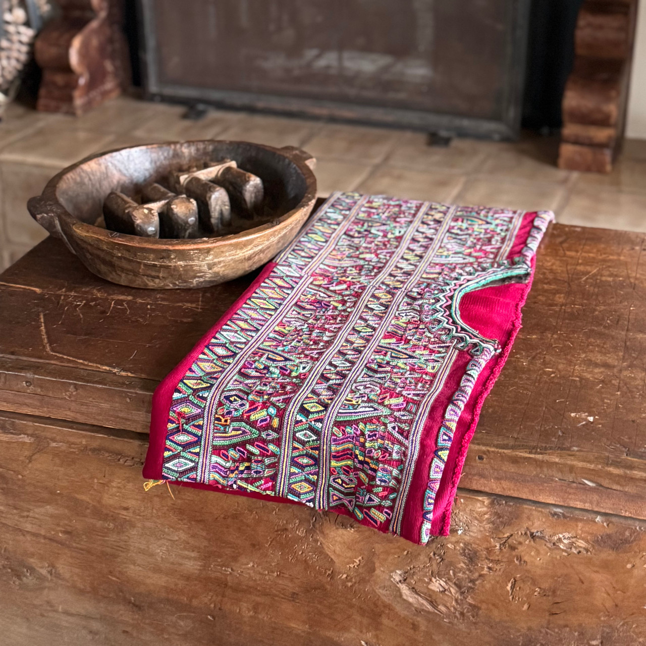 Cotzal blouse, Guatemalan folk art, ethnic textile, handmade cotton top, Central American textile