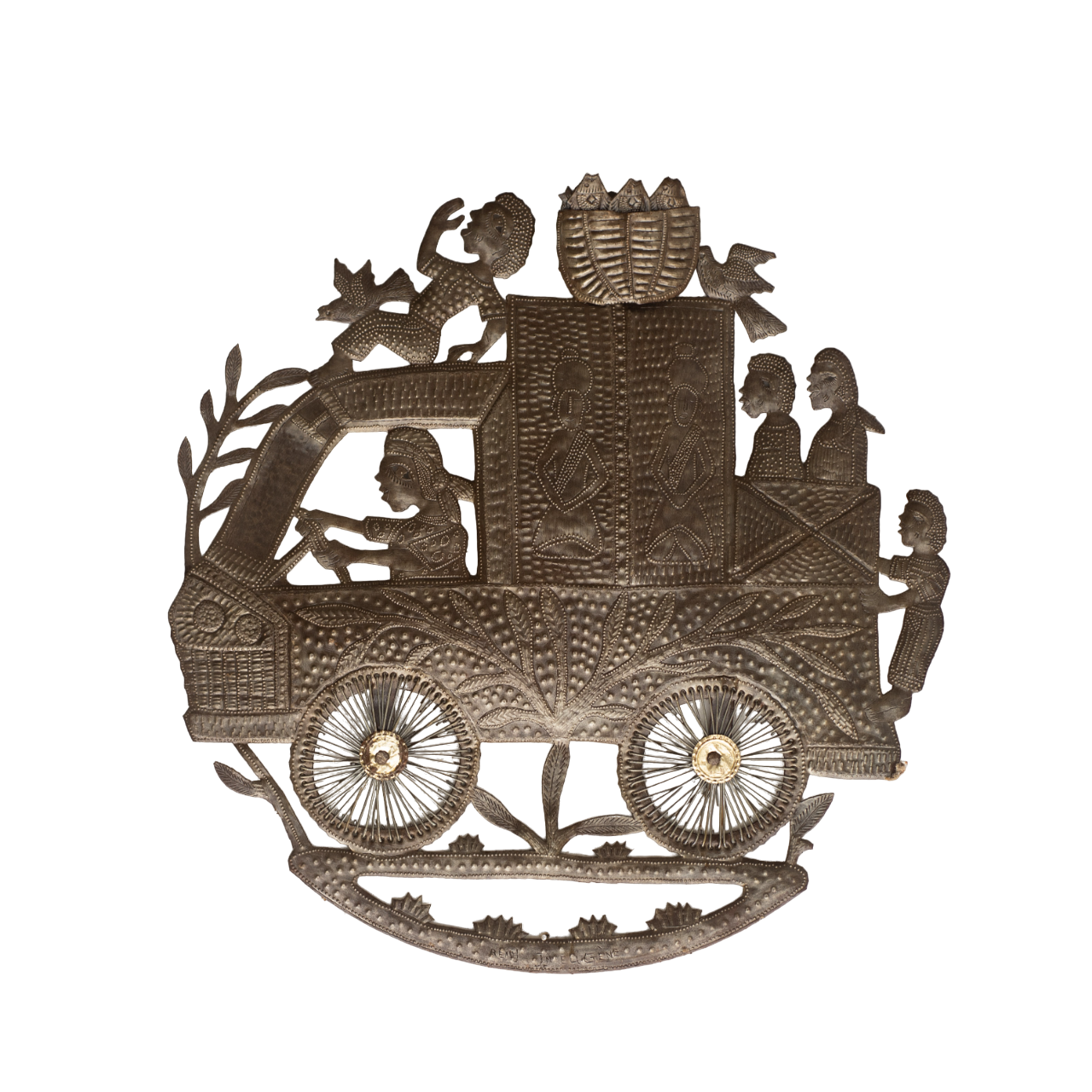Tap Tap Truck, Haitian Truck, Haitian Farmer Truck, Farm Life, Farm Life Decor, Farm Life Sculpture, Tap Tap, Metal Tap Tap Truck, Transportation Decor, Haitian Life, Haitian Living 