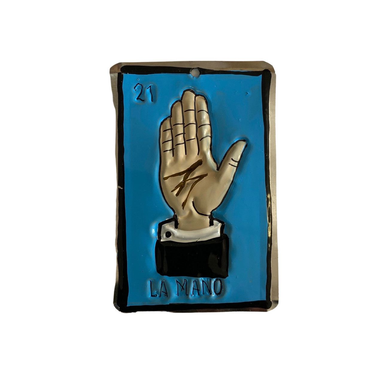 La Mano Loteria Tin Ornament, La Mano Folk Art, Mexican Loteria, Mexican Bingo, La Loteria, Loteria La Mano Folk Art