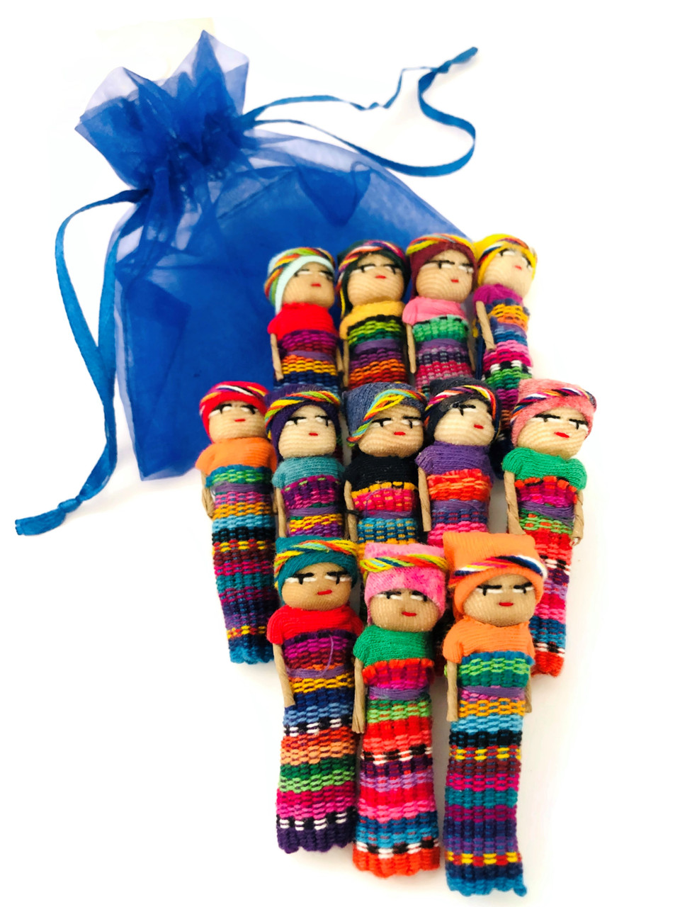 2 Inch Worry Dolls Handmade Friendship best friends Guatemala