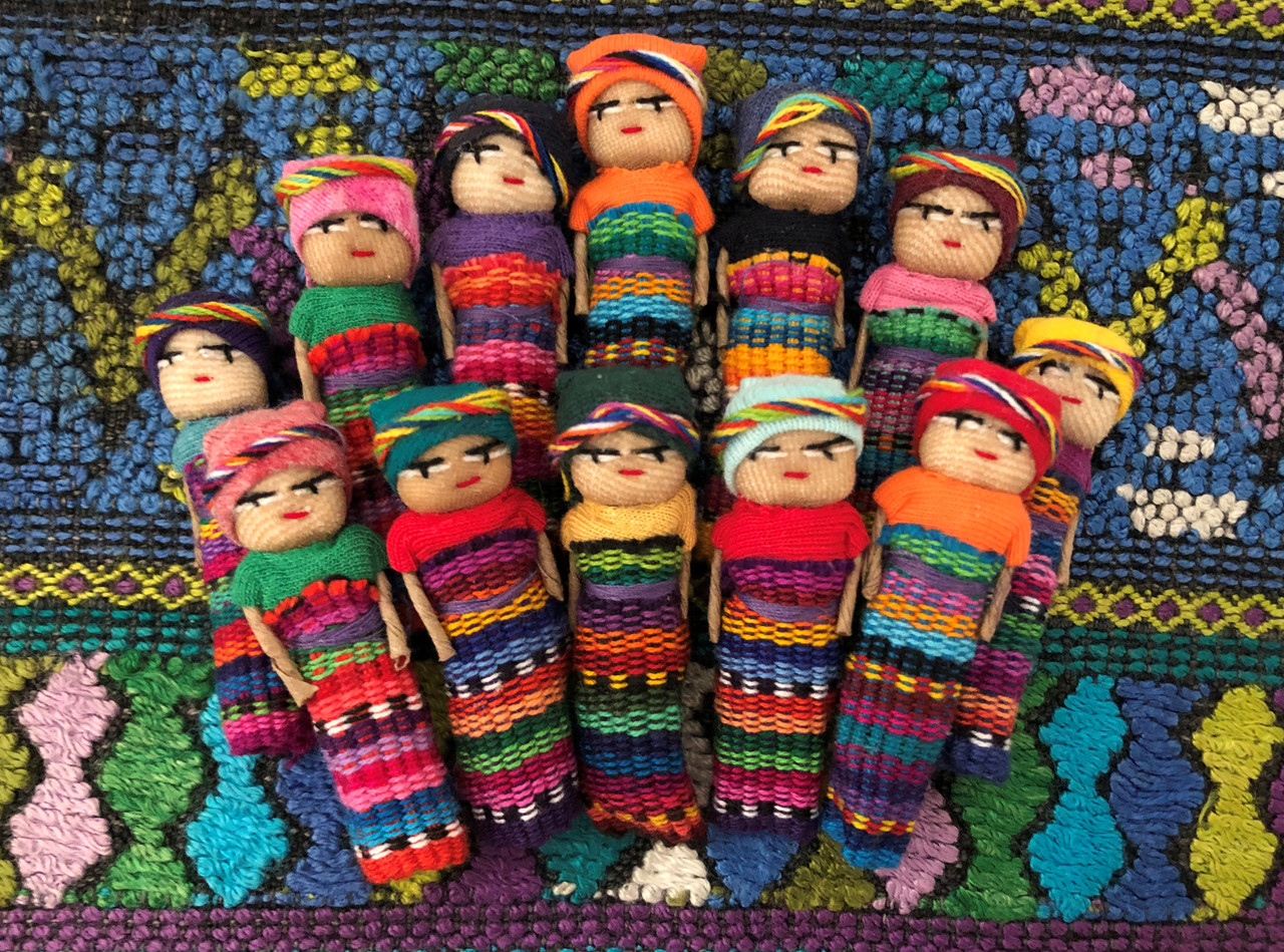 2 Inch Worry Dolls Handmade Friendship best friends Guatemala