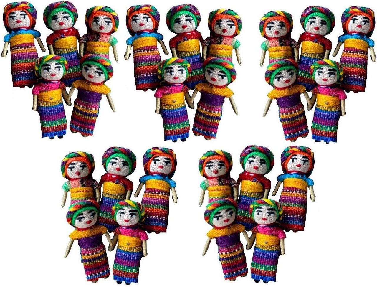 25 Handmade worry dolls