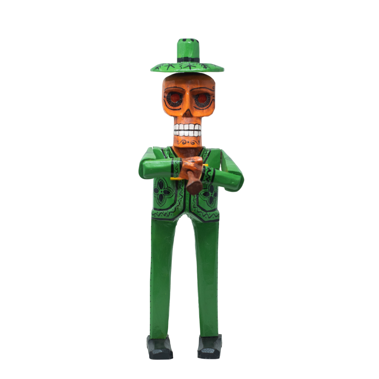 Day of the Dead Folk Art, Day of the Dead Mariachi, Day of the Dead Musician, Wooden Day of the Dead Mariachi, Wooden Dia de los Muertos Mariachi, Mexican Folk Art, Mexican Dia de los Muertos 