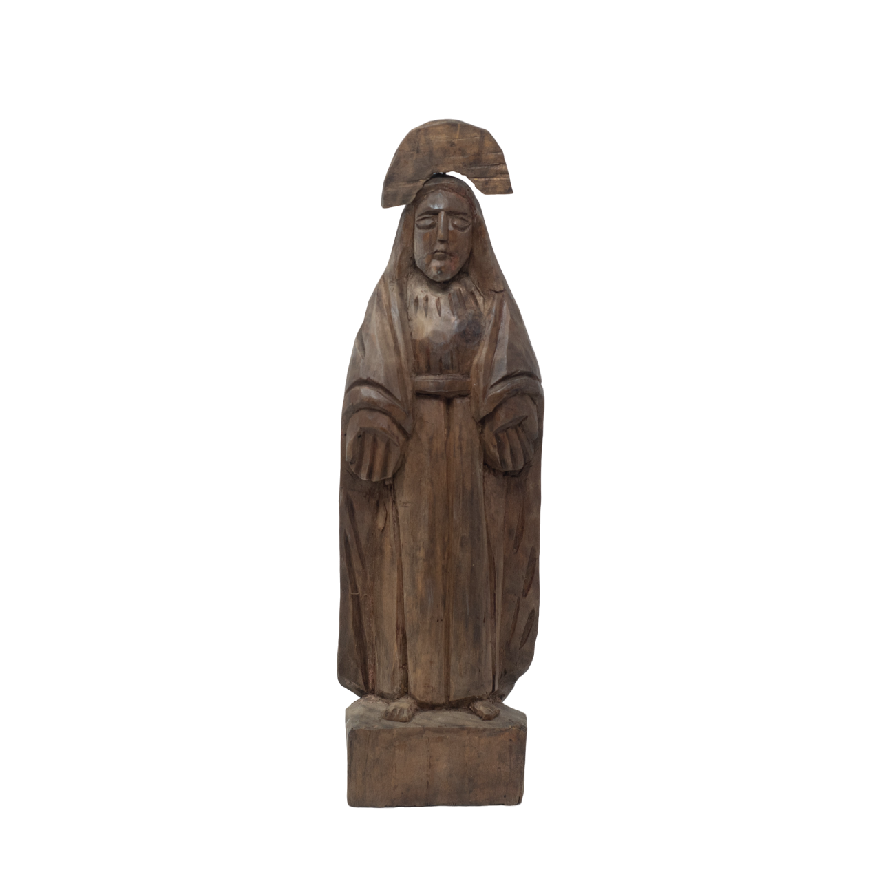 Guatemalan Folk Art, Wooden Religious Decor, Guatemalan Folk Art, Wooden Decor, Wooden Sculpture, Religious Wooden Decor, Religious Wooden Sculpture, Virgen Mary Wooden Decor