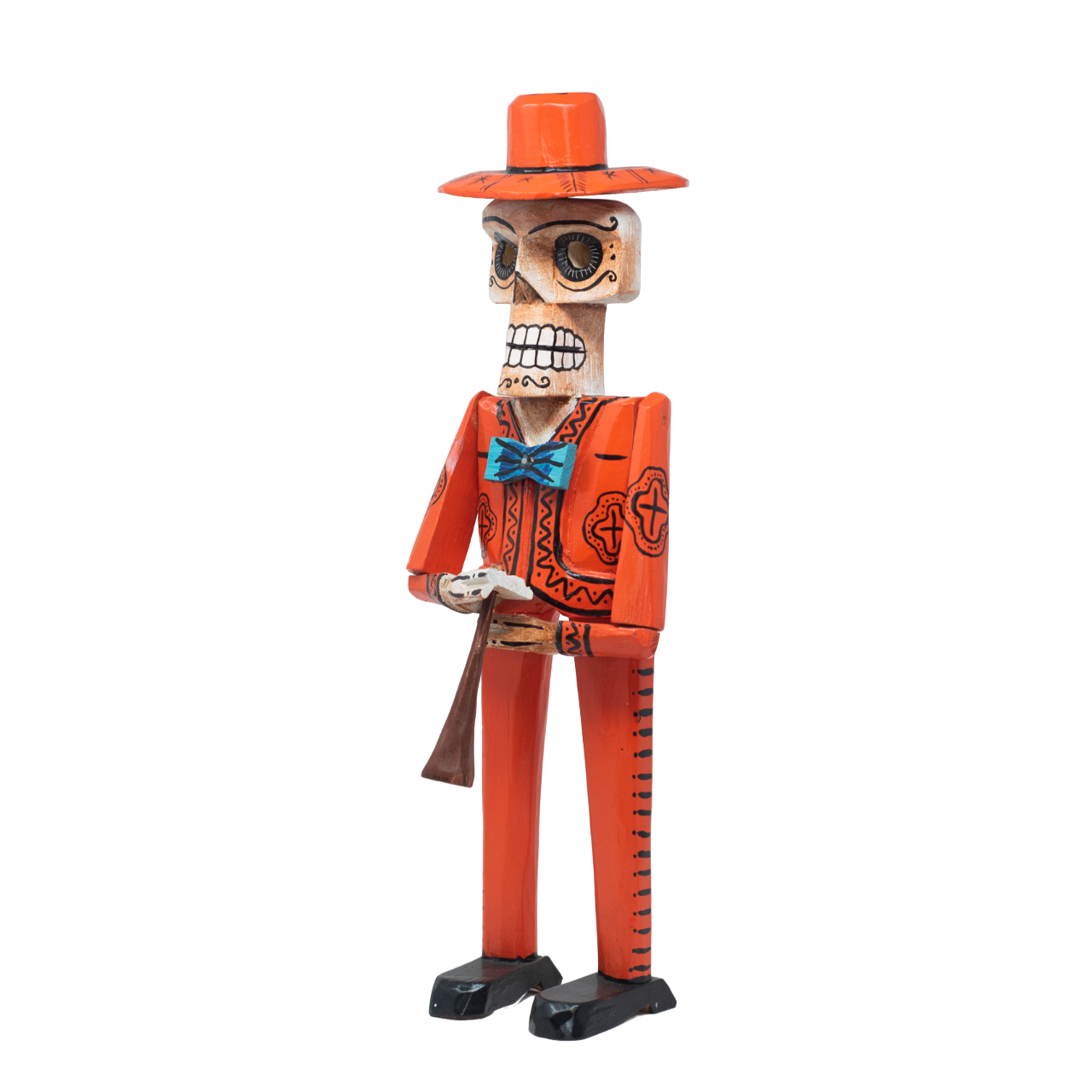 Day of the Dead Folk Art, Day of the Dead Mariachi, Day of the Dead, Dia de los Muertos Mariachi, Day of the Dead Musician, Dia de los Muertos Musico, Skeleton Musician, Wooden Skeleton, Colorful Wooden Skeleton, Wooden Home Decor 