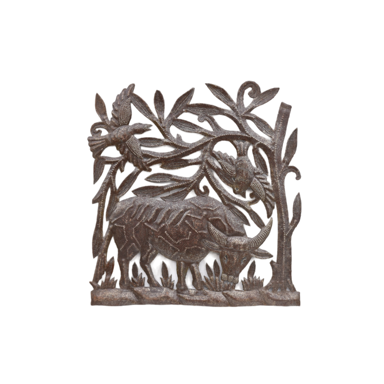 Metal Cow Grazing, Cow Grazing Wall Sculpture, Farm Life Decor, Farm Animals Wall Art, Farmhouse Decor 