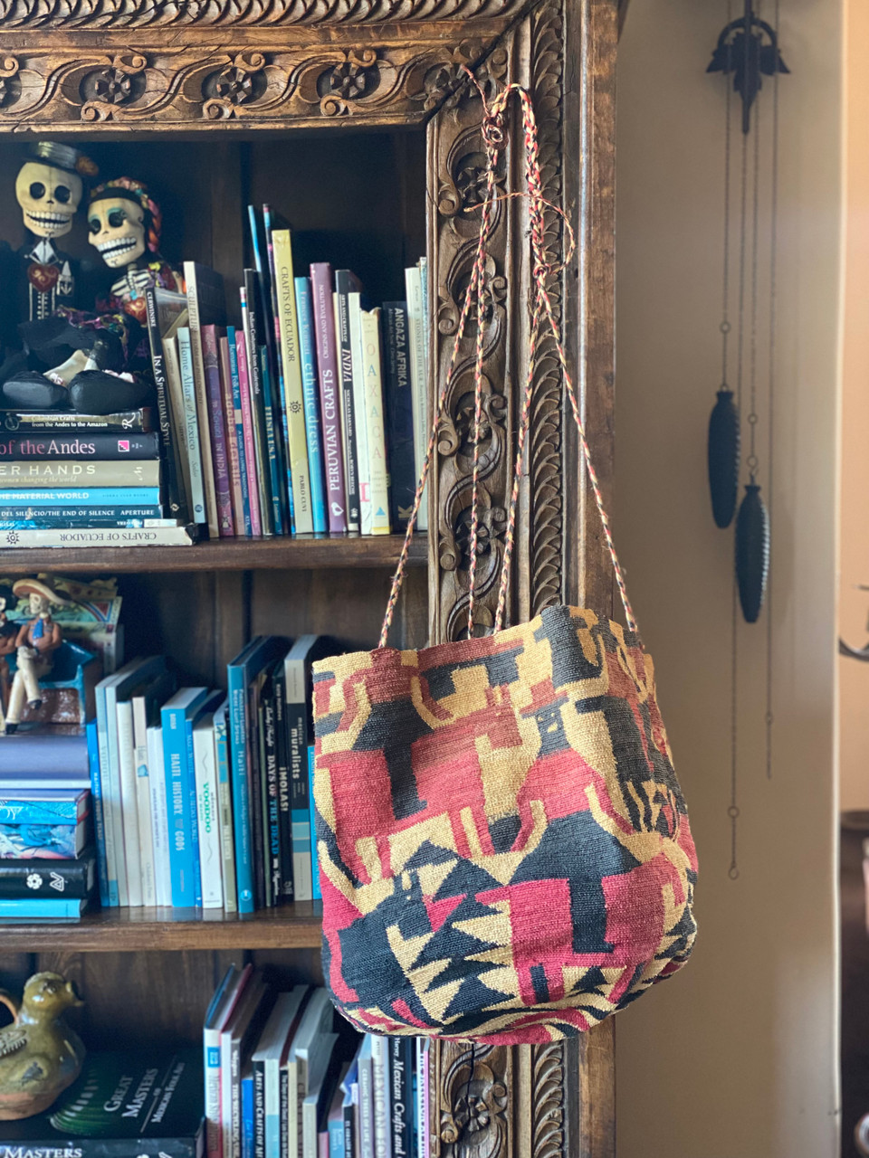 Upcycled Handmade Vintage Ecuadorian Shigra, Fine Quality Woven