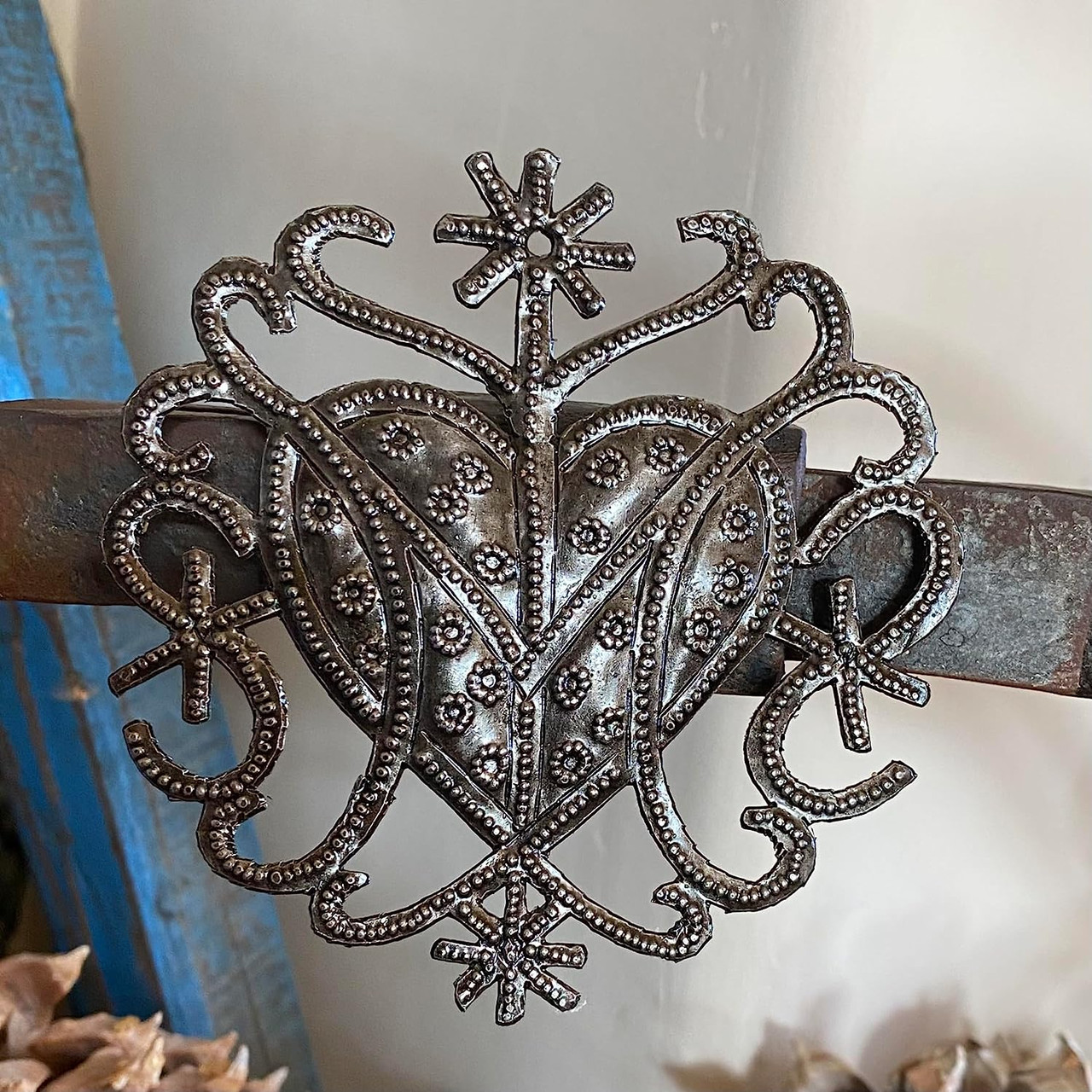 Haitian Art-Inspired Veve Design, Freda Veve Heart, Voodoo Art