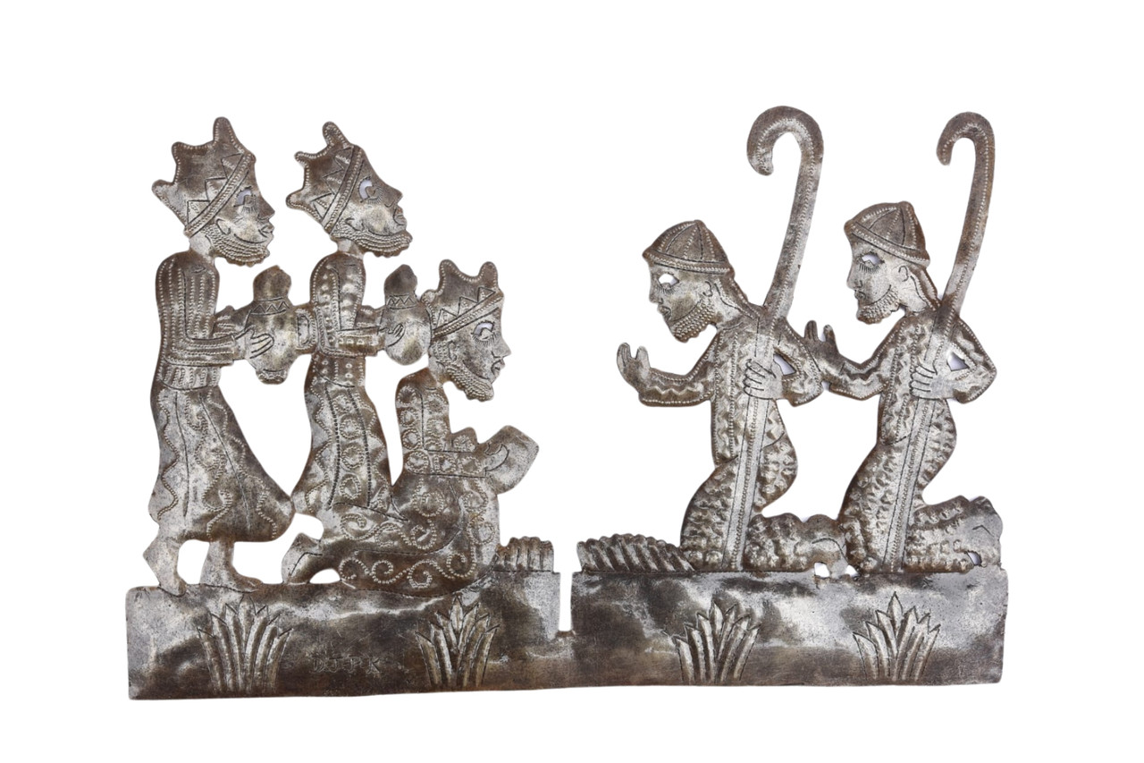 religious christmas decoration, tabletop nativity, haitian artisan craft, sustainable christmas gift religious christmas decoration, tabletop nativity, haitian artisan craft, sustainable christmas gift