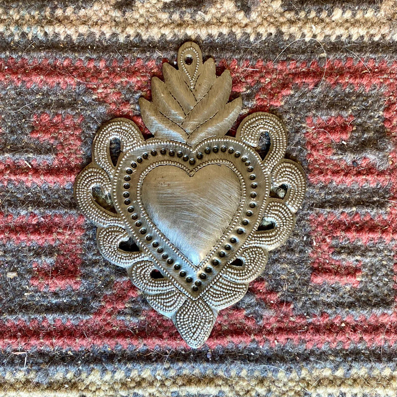 Metal Heart, Milagro Heart, Sacred Heart, Handmade Heart, Religious Heart, Metal Sacred Heart, Handmade Haitian Metal Art Metal Heart, Milagro Heart, Sacred Heart, Handmade Heart, Religious Heart, Metal Sacred Heart, Handmade Haitian Metal Art