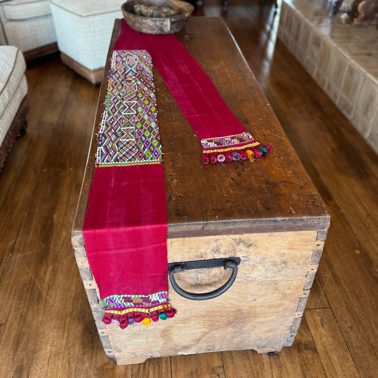 Vintage Handwoven Belt or Cinta  from Chajul Guatemala
