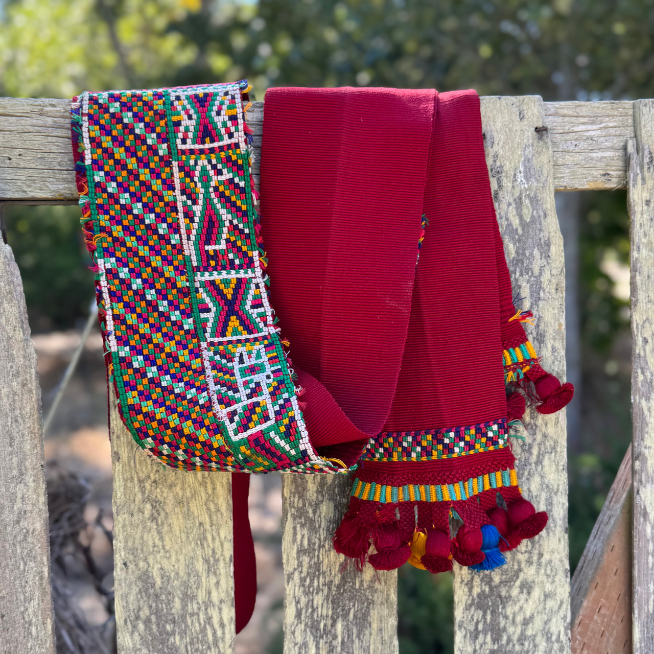 Vintage Handwoven Belt or Faja  from Chajul Guatemala
