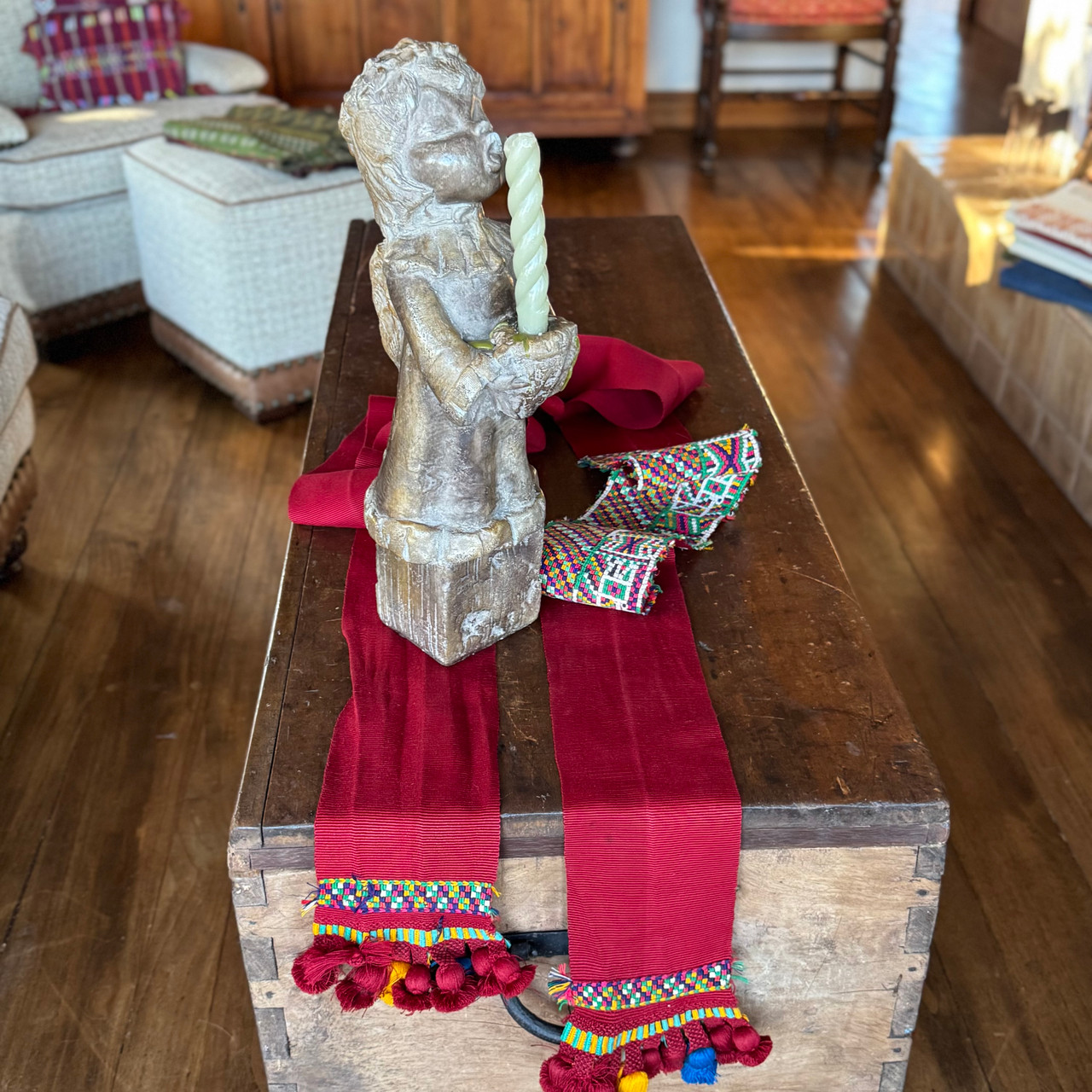 Vintage Handwoven Belt or Faja  from Chajul Guatemala