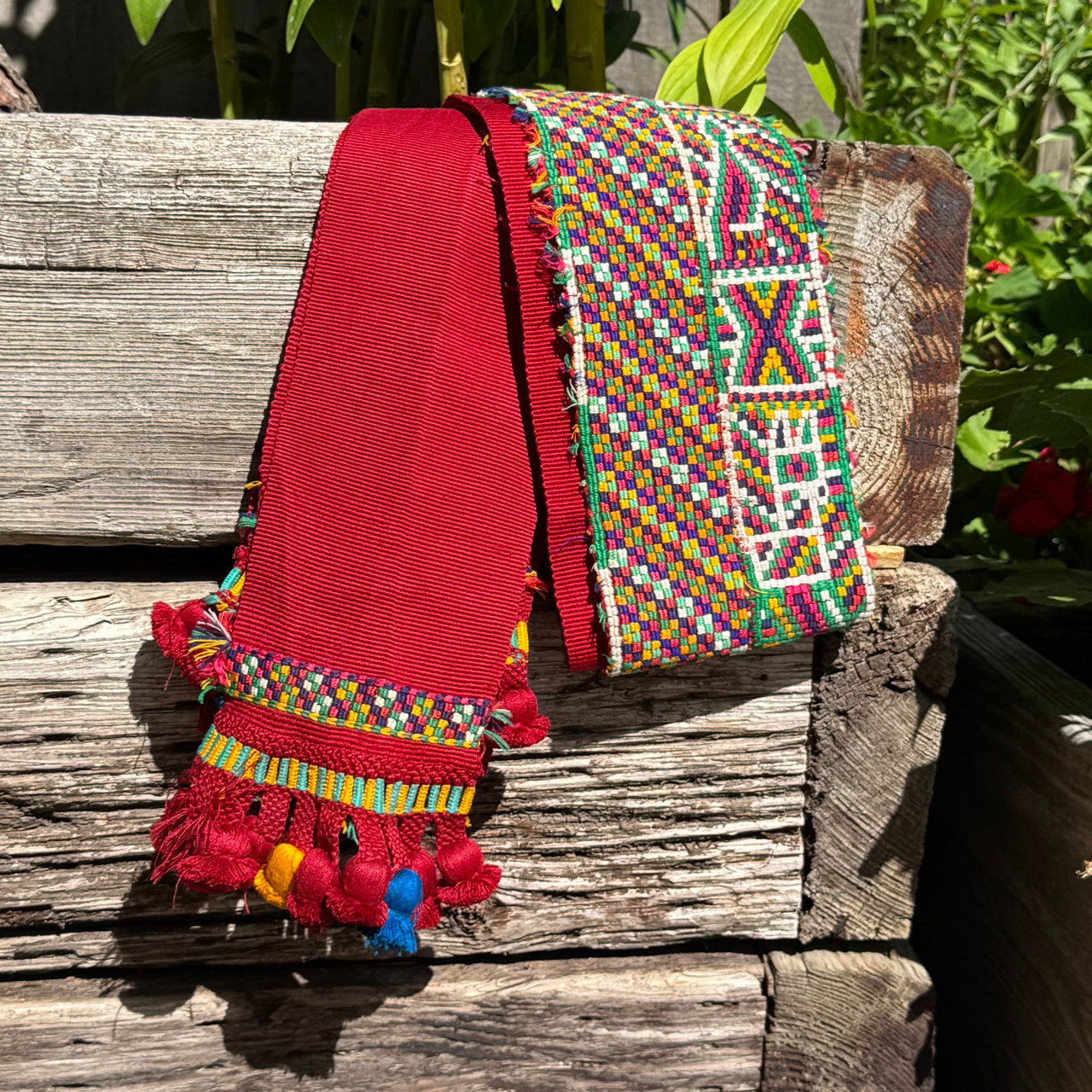 Vintage Handwoven Belt or Faja  from Chajul Guatemala