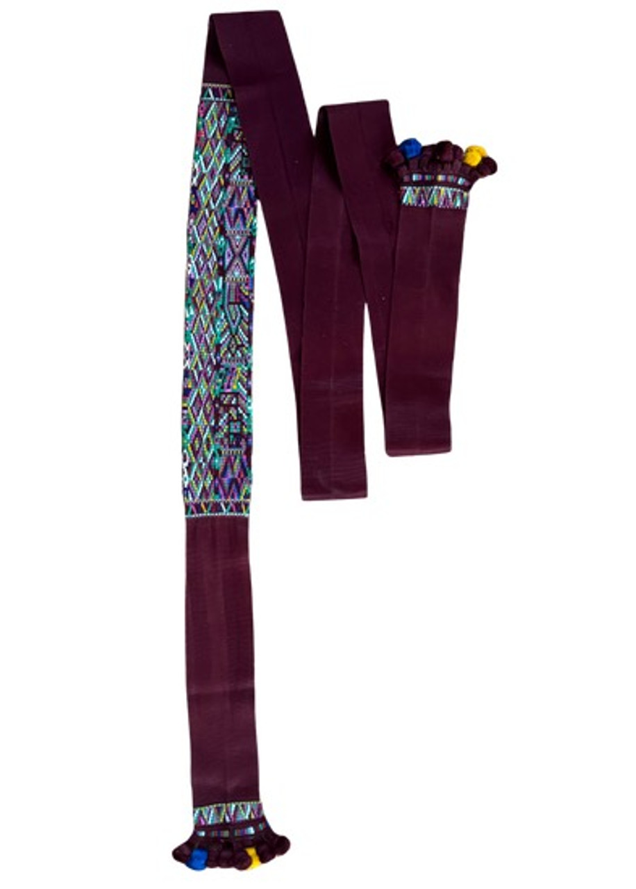 Vintage Handwoven Faja or Belt  from Chajul Guatemala