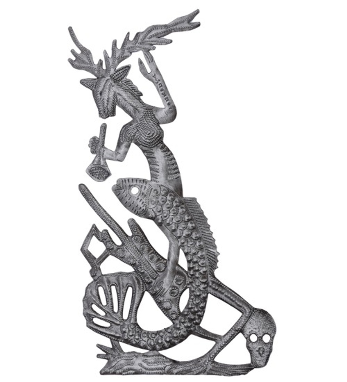 Haitian Voodoo Sculpture Mermaid Goat Haitian Voodoo Sculpture Mermaid Goat