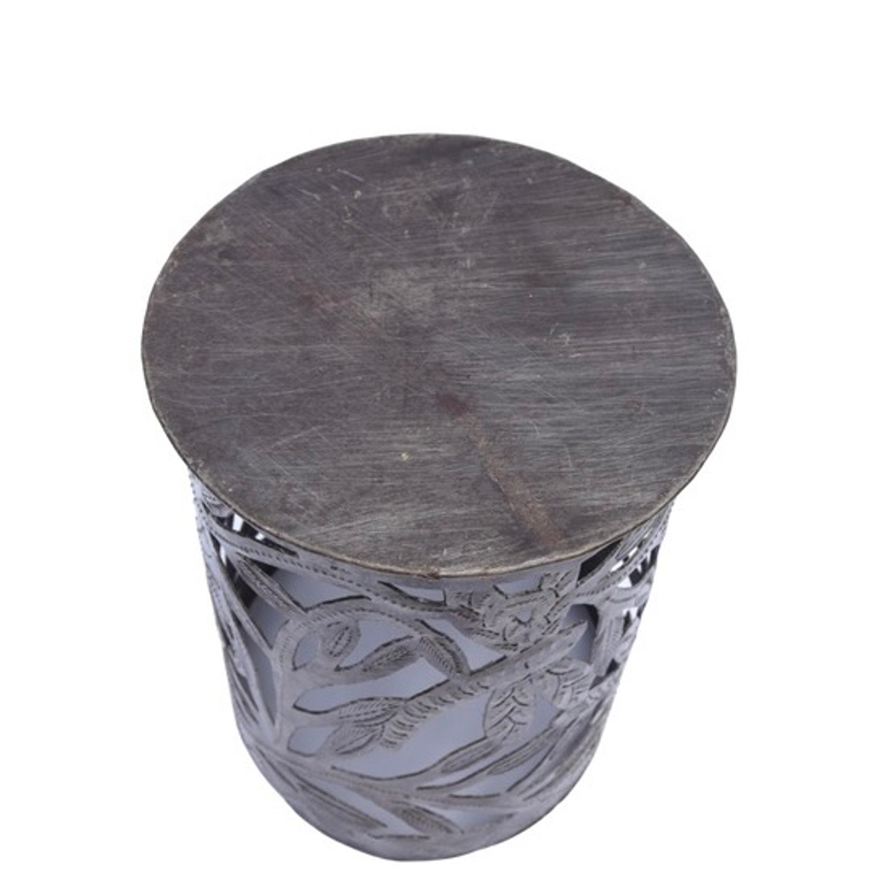 One of a Kind Dragonfly Illuminario, Hand Pounded Candle Holder, Fair Trade Haiti