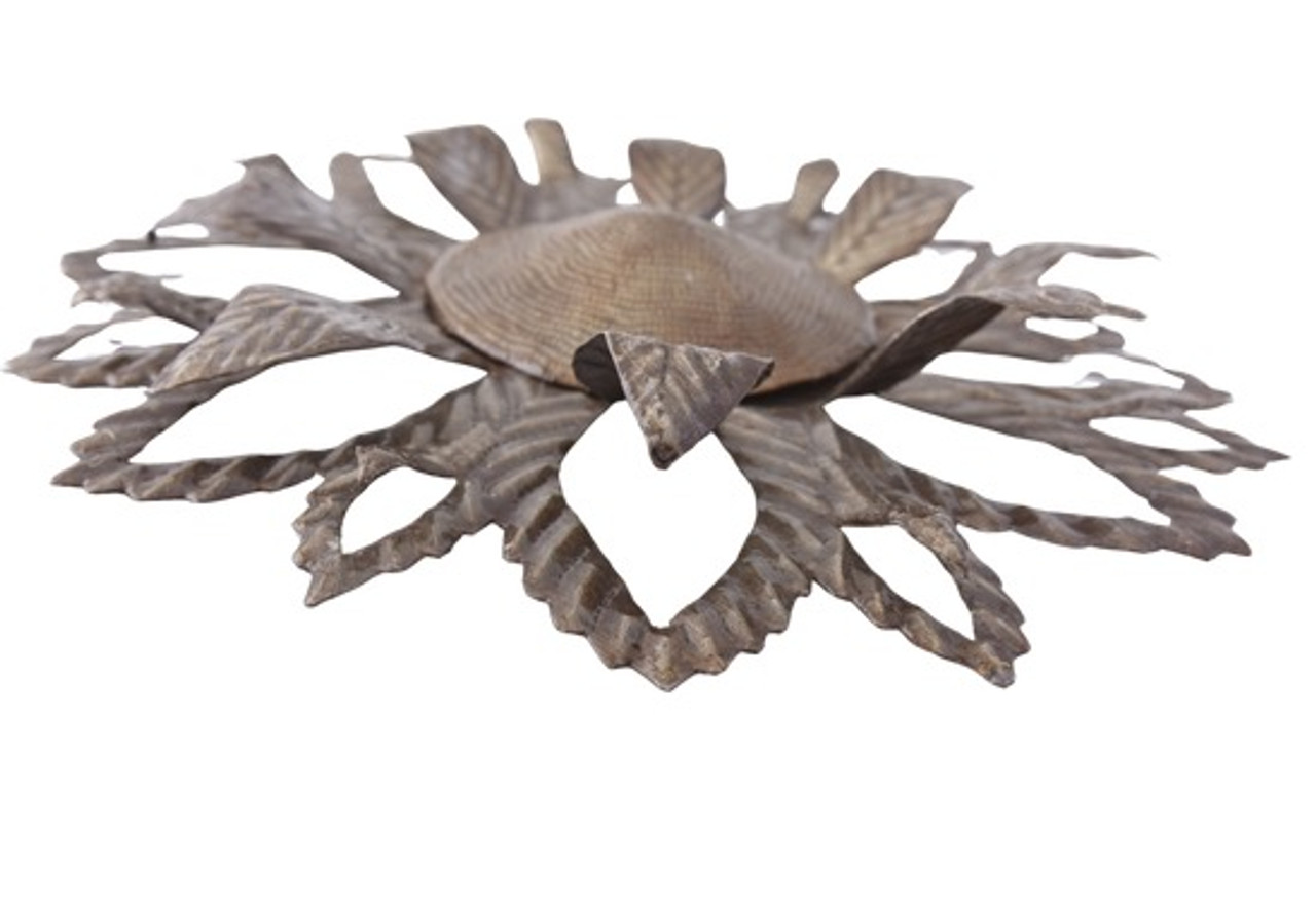 Up-cycled Metal Wall Flower - Haitian Metal Décor