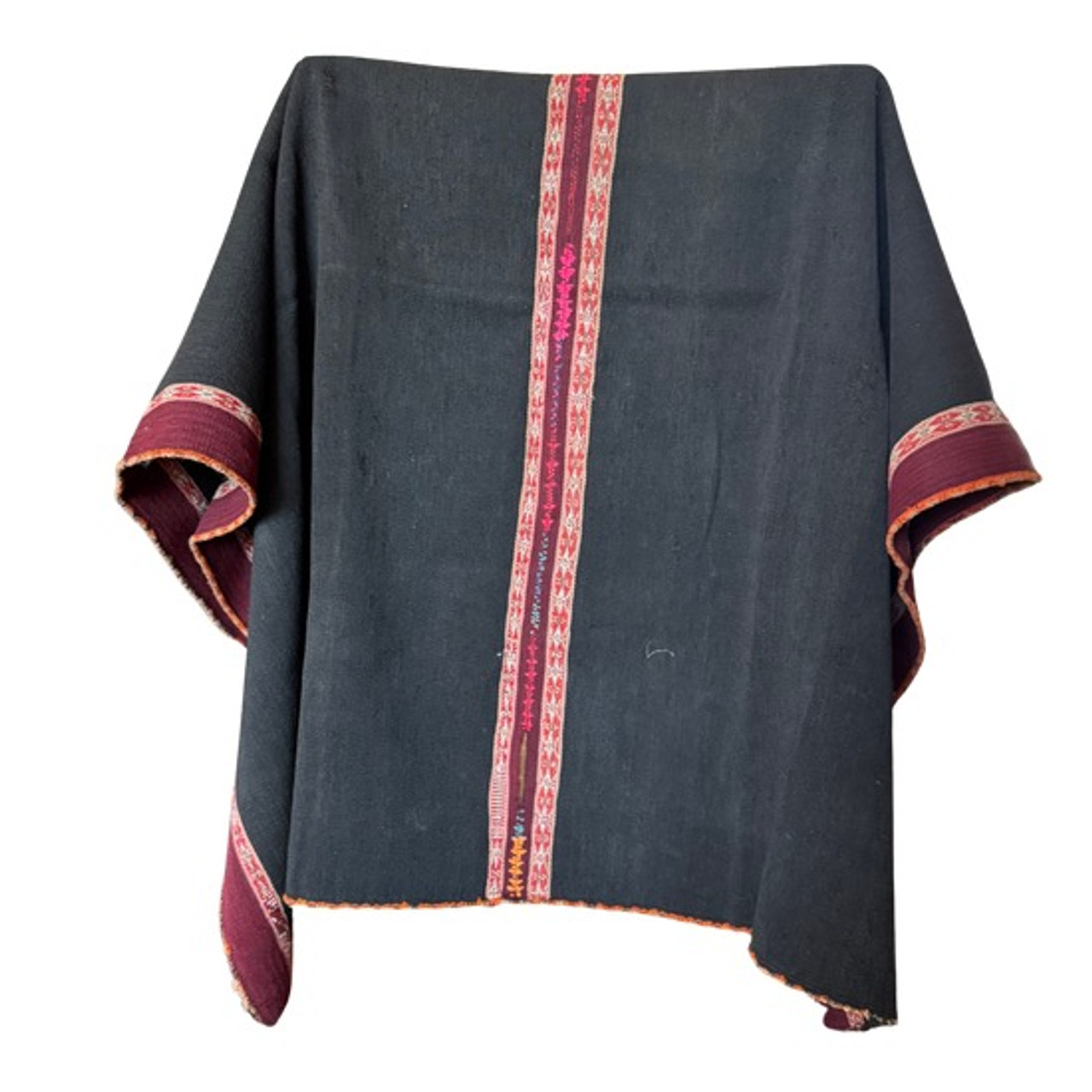 Handwoven Antique Tarabuco Manta, Handwoven Textile