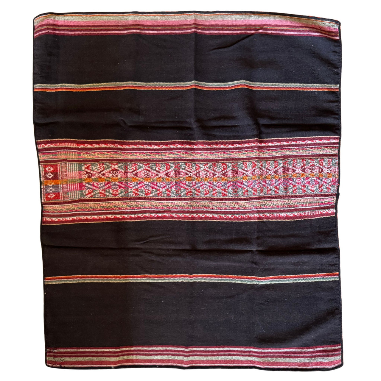 Llallagua Vintage Bolivian Textile, Handwoven Natural Dyes