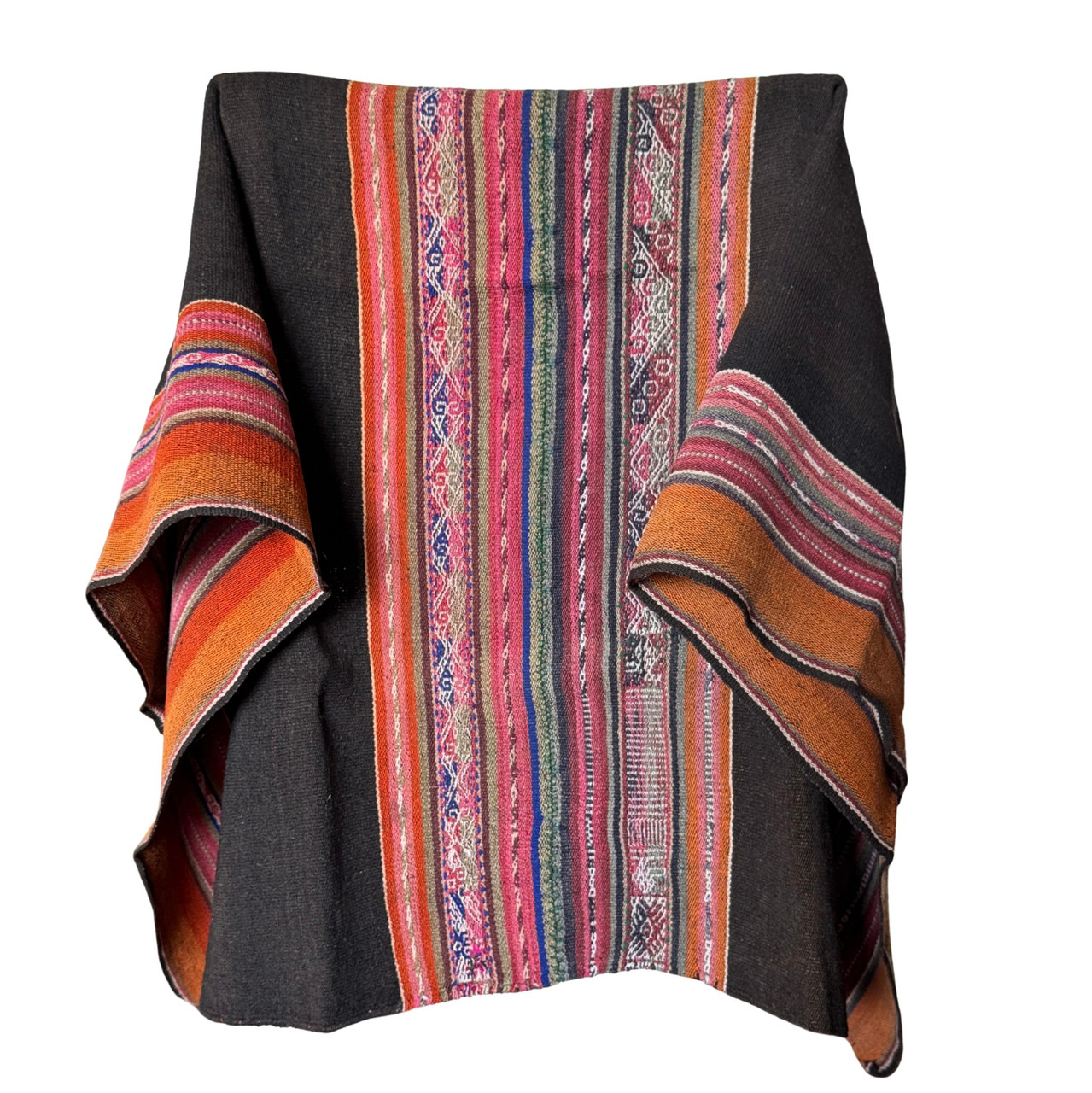 Llallagua Manta or Aguayo, Vintage Bolivian Textile, Handwoven Natural Dyes Llallagua Manta or Aguayo, Vintage Bolivian Textile, Handwoven Natural Dyes