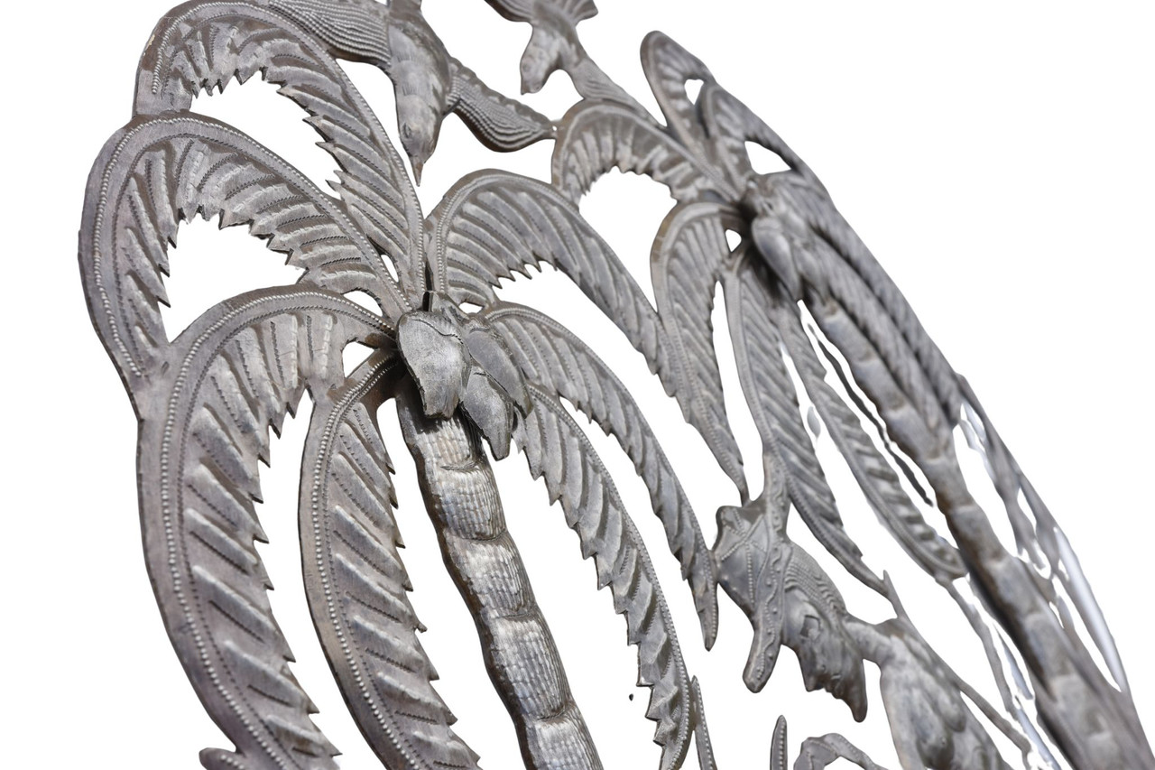 Caribbean Palms, Beach Theme, Handmade Haitian Metal Art Caribbean Palms, Beach Theme, Handmade Haitian Metal Art