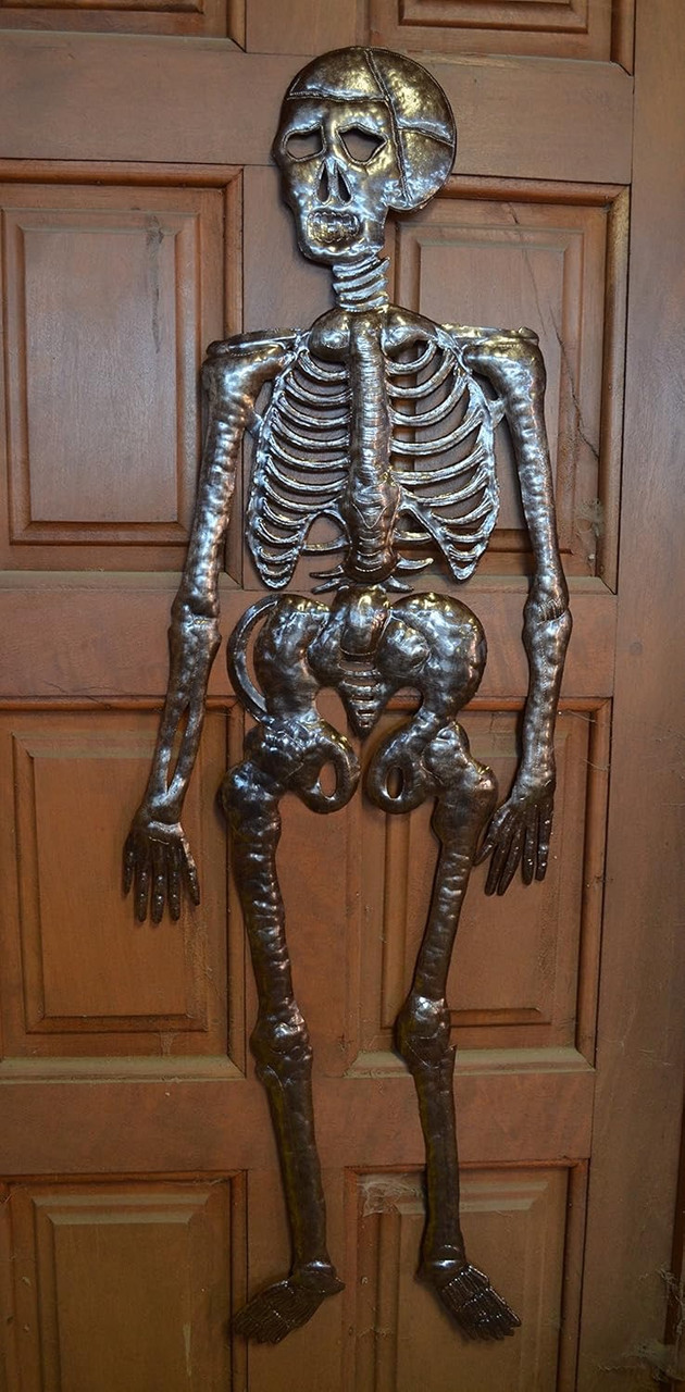 Large Metal Skeleton Decor, Day of the Dead Decorations Large Metal Skeleton Decor, Day of the Dead Decorations