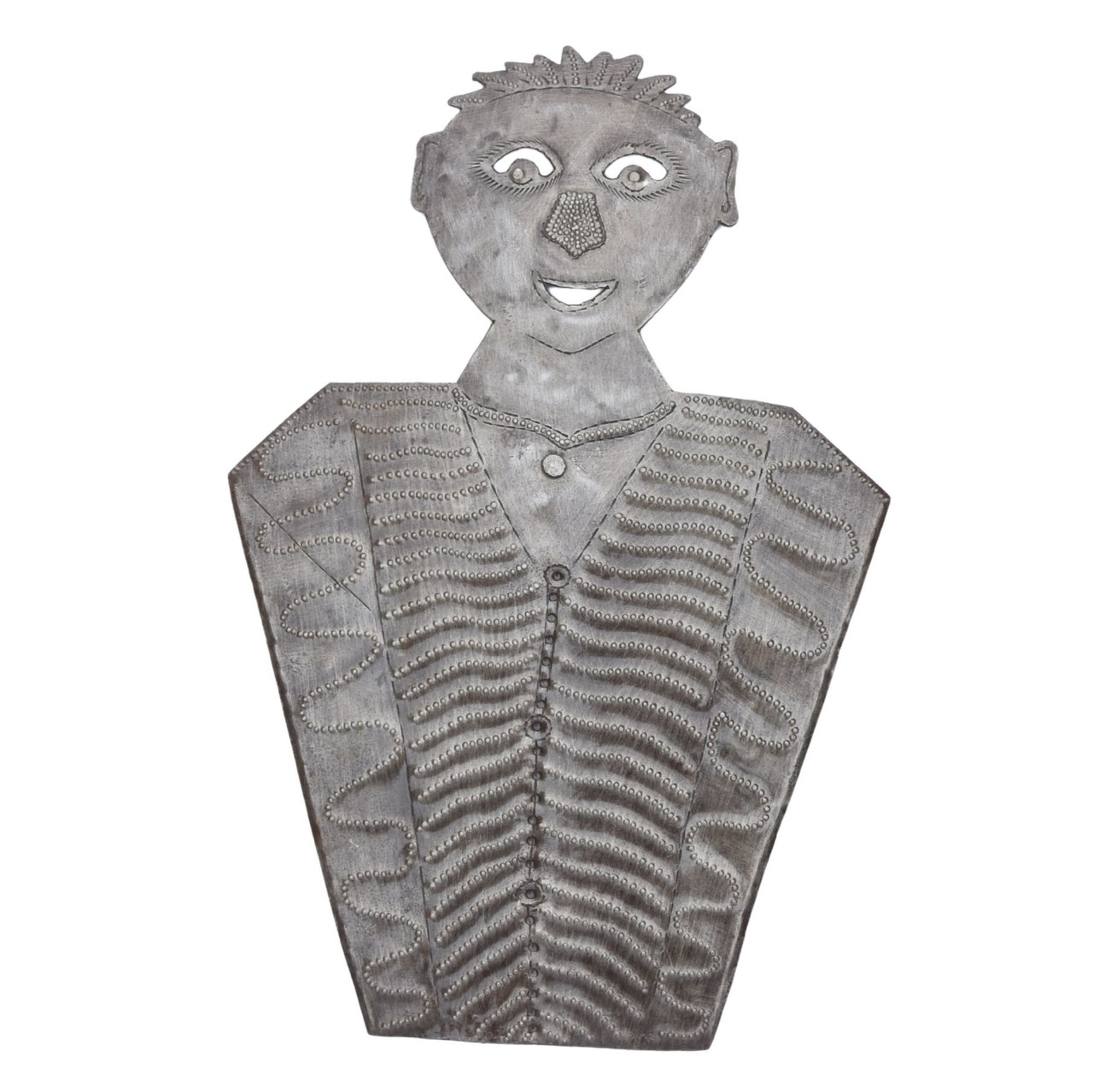 Whimsical Haitian Metal Jewelry Stand – Handmade Figure Design 13" x 8.25
By Carlo Brutus Whimsical Haitian Metal Jewelry Stand – Handmade Figure Design 13" x 8.25
By Carlo Brutus