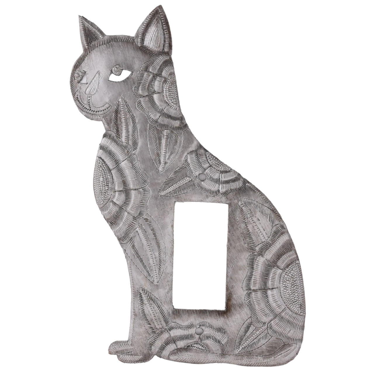 cat light switch cover, decorative rocker plate, handmade wall plate cat light switch cover, decorative rocker plate, handmade wall plate