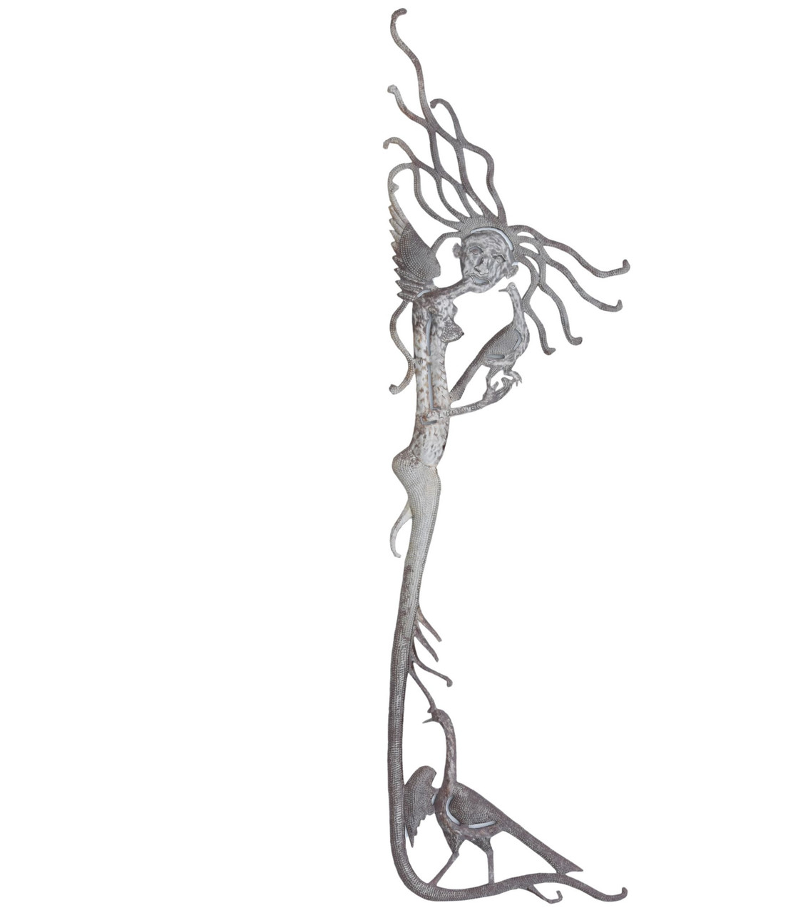 Haitian metal art, Joseph Libernier, mermaid metal wall art, recycled steel drum sculpture Haitian metal art, Joseph Libernier, mermaid metal wall art, recycled steel drum sculpture