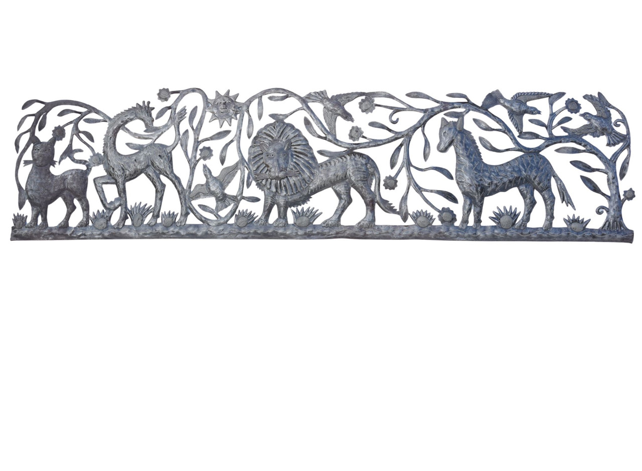 rustic metal wall art, handmade Haitian metal art, fair trade wall decor, recycled steel art, jungle animal decor rustic metal wall art, handmade Haitian metal art, fair trade wall decor, recycled steel art, jungle animal decor