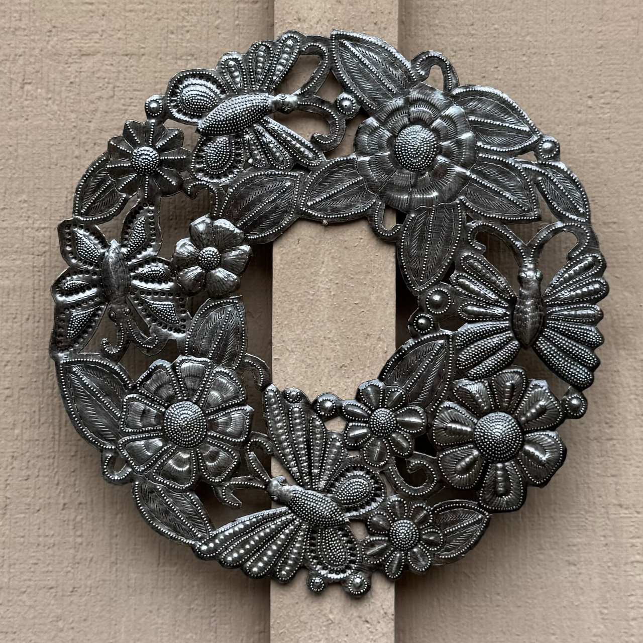 sustainable wall art, rustic flower wreath, eco-friendly décor, upcycled home accent sustainable wall art, rustic flower wreath, eco-friendly décor, upcycled home accent