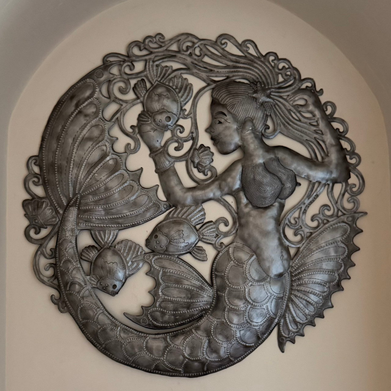 Haitian metal art, Fair Trade wall decor, Handmade recycled steel sculpture