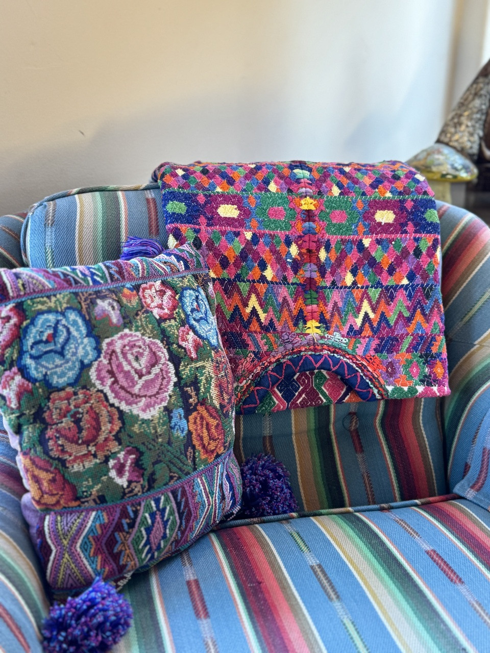 Collectible textile, Bohemian fashion, Cultural heritage piece, Wearable art, Authentic vintage handmade