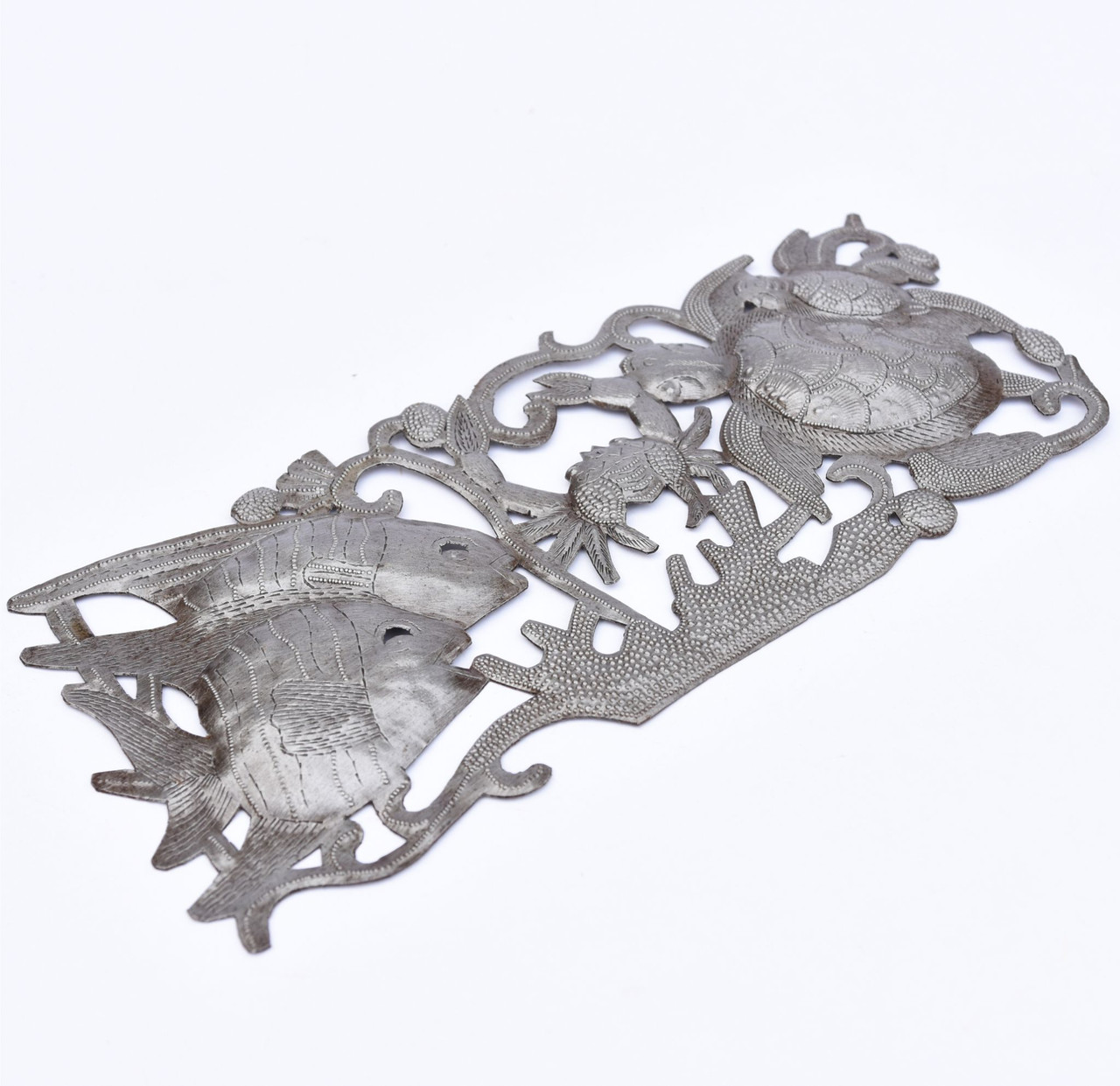 Eco-friendly home accents
Ocean-inspired décor
Handmade metal art