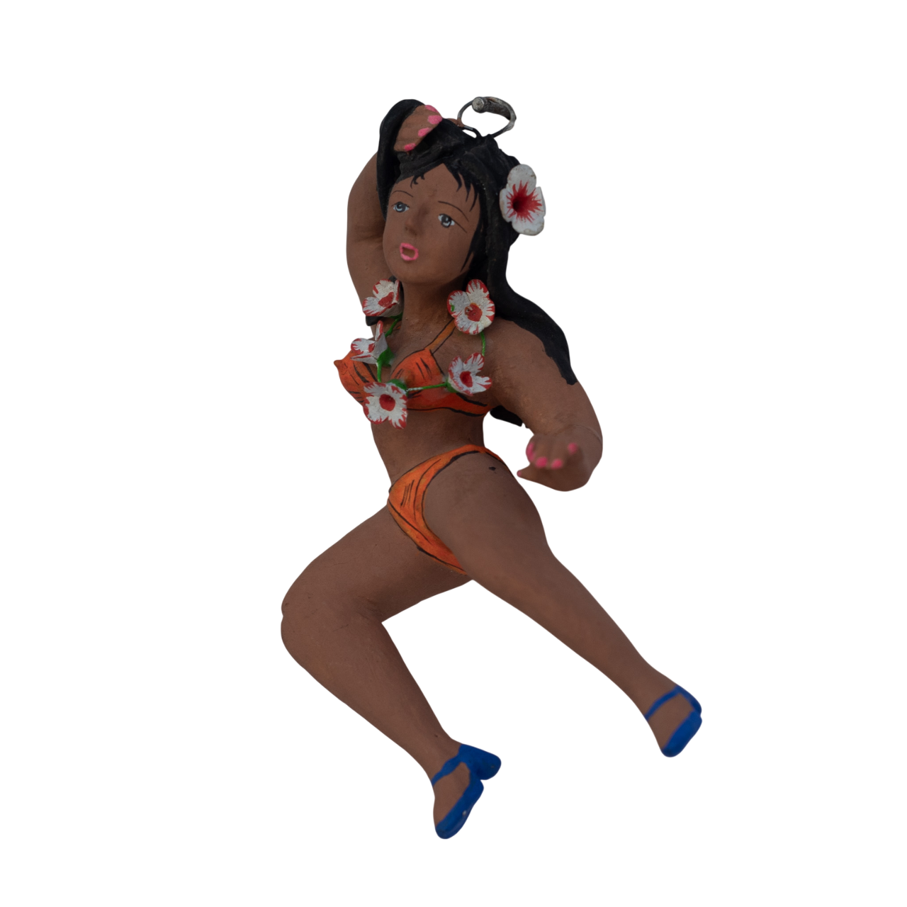 Bikini Girl Ornament, Vintage Ornament, Hula Girl Ornament, Bikini Girl Figurine, Hula Girl Figurine, Vintage Hula Girl, Handmade, Handcrafted, Fair Trade